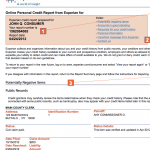 Sample Experian Credit Report