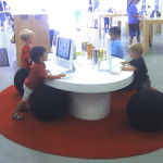 Kids in An Apple Store