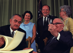 President Harry Truman and President Lyndon Johnson