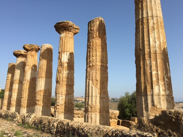 Columns Valley of Temples, Agrigento, Sicily