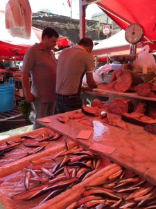 Slicing Fish, Catania, Sicilia Market