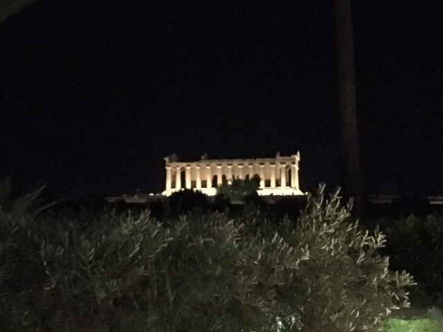 iew of Temple of Concordia from Villa Athena Restaurant, Agrigento, Sicily. Photo by ConsumerMojo.com