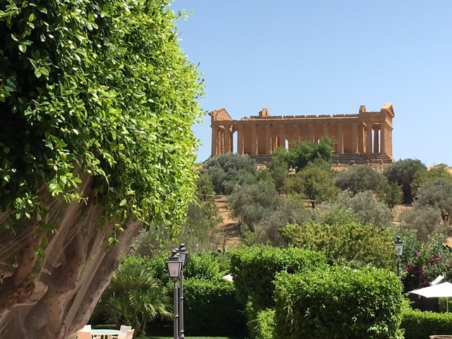 Villa Athena and Templeo of Concordia, Agrigento, Sicily