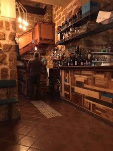 Interior of Wine Bar on via Alessandro Paternoster, Palermo, Sicily