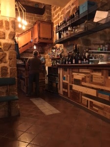 Interior of Wine Bar on via Alessandro Paternoster, Palermo, Sicily