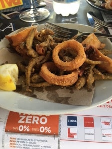 Mixta fritta, La Pesceria, Palermo, Sicily