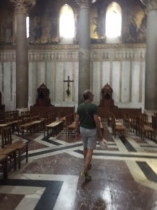 Nick Taylor in Monreale Duomo Sicily