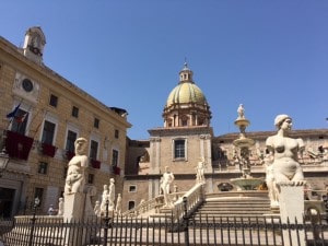Fountain Piazza Pretoria Palermo Sicily