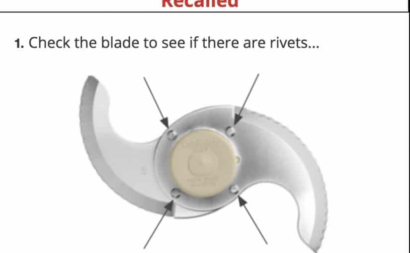 Cuisinart Acts Quickly To Replace Blade