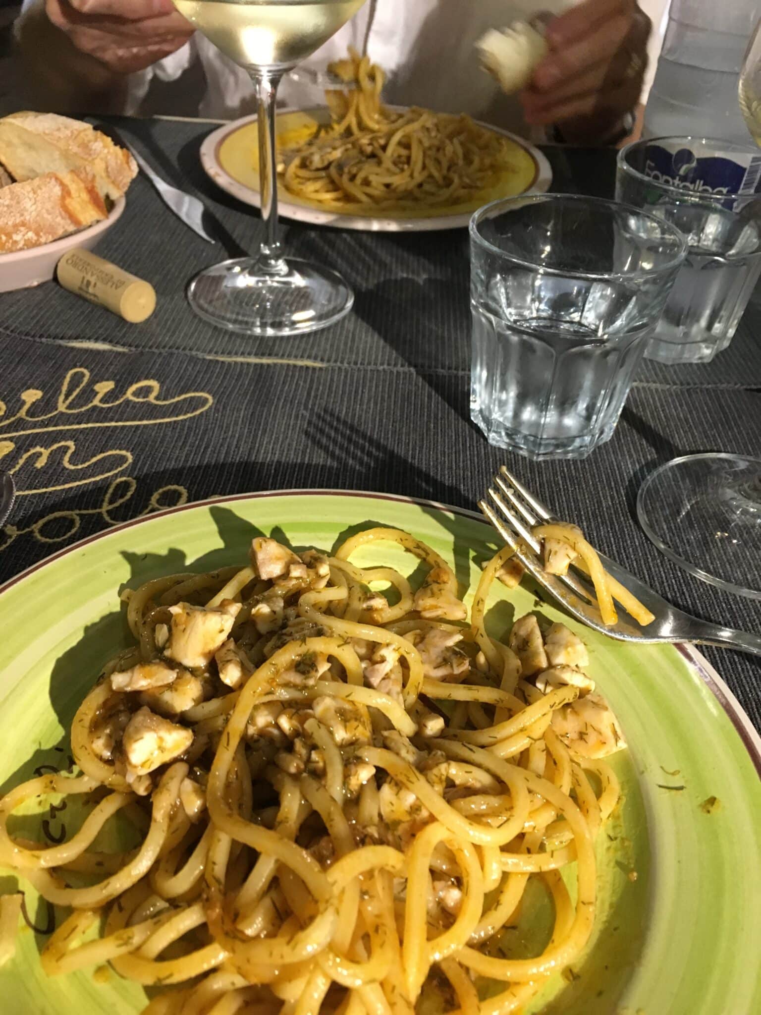 Pasta and tuna with bottarga. Photo by ConsumerMojo.com