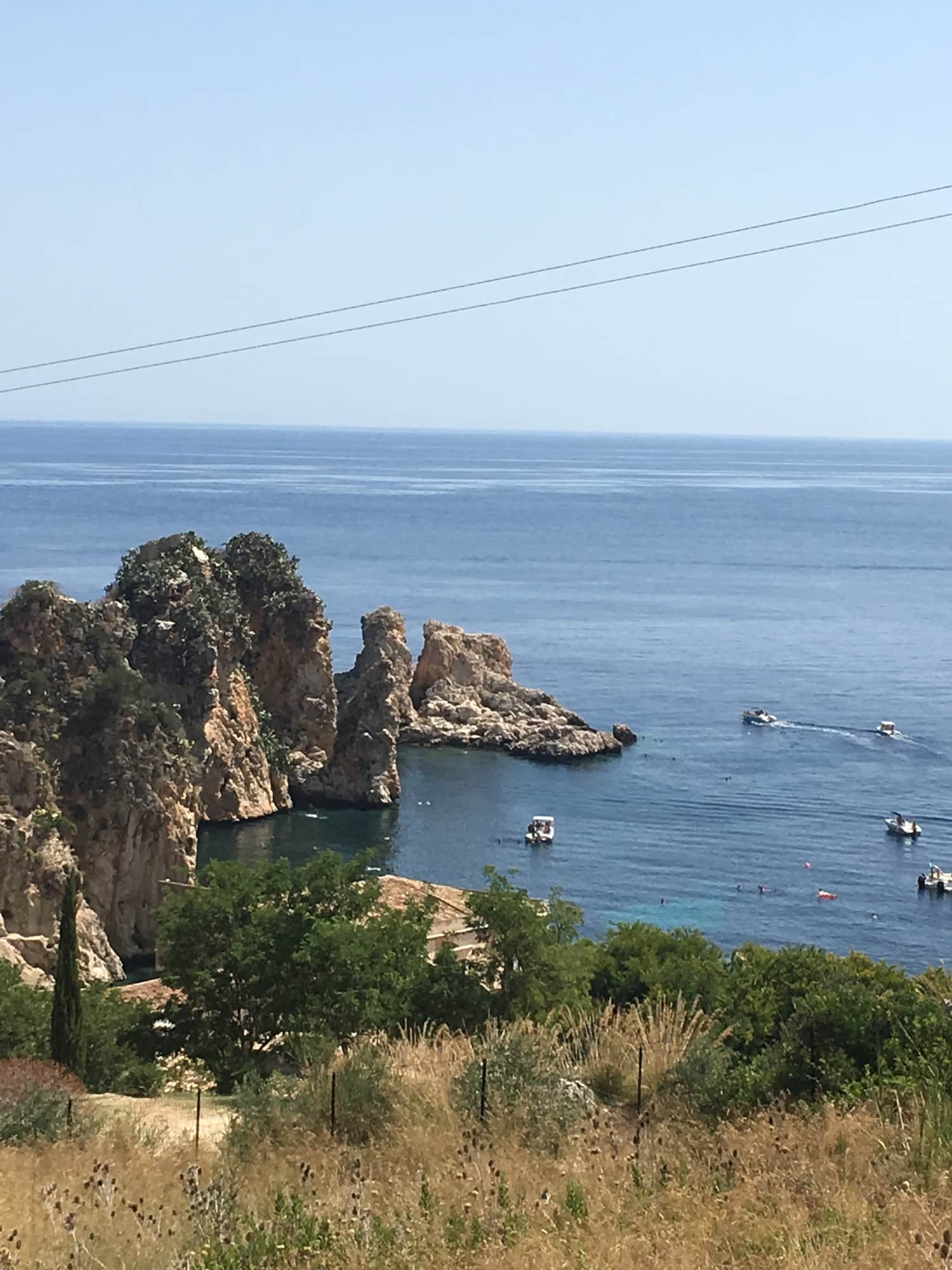 Scopello, Sicily from the hilltop. Photo by ConsumerMojo.com 