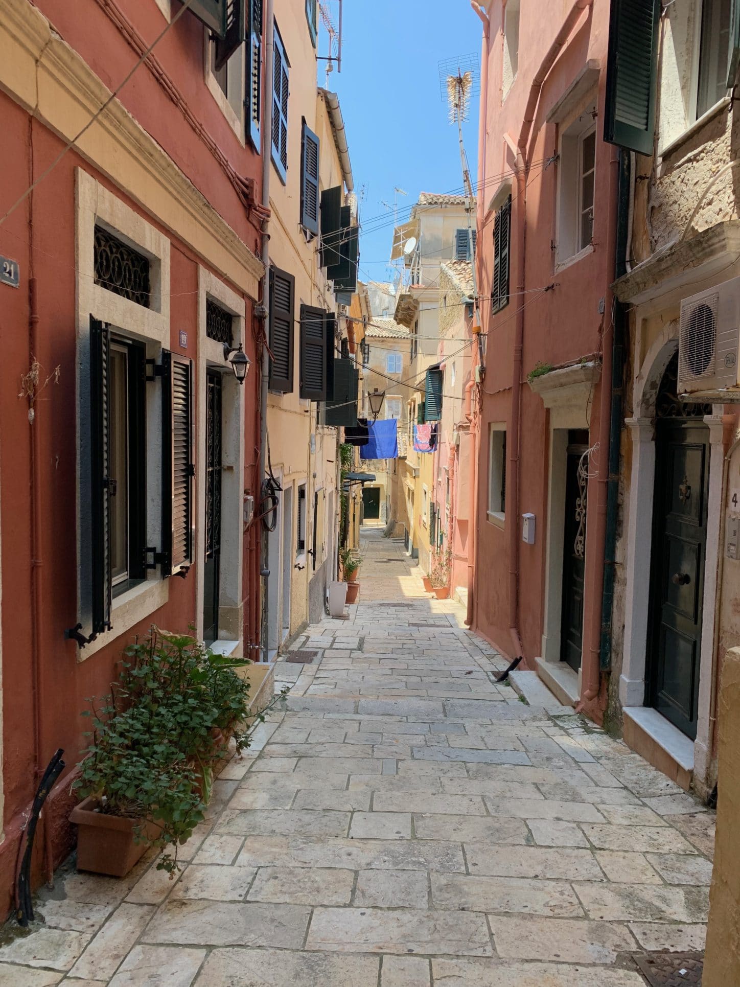 Three Days On Corfu, Narrow Street Corfu Town