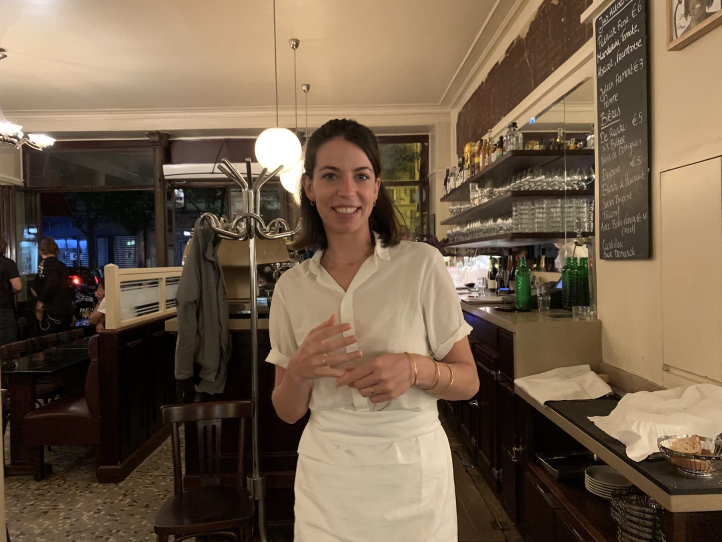 Server at Le Chateaubriand Restaurant, Paris, France. Photo by ConsumerMojo.com