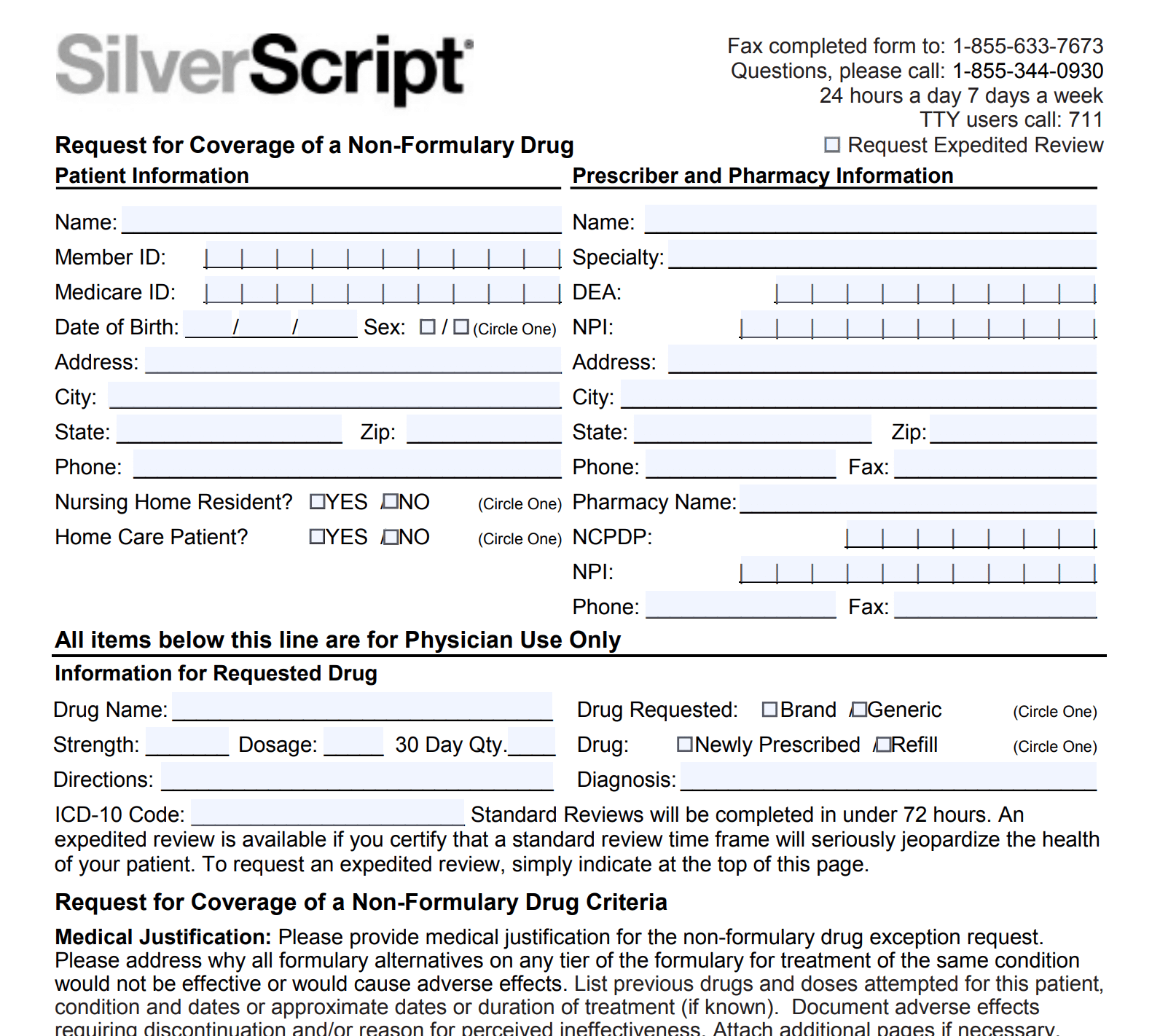 Appeal Medicare Part D Denials Silver Script formulary exemption plan