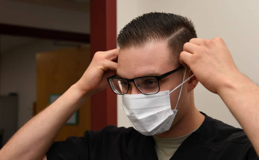 Healthcare worker in mask