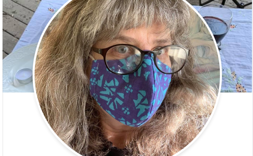 Jeanne Robin from Facebook with mask