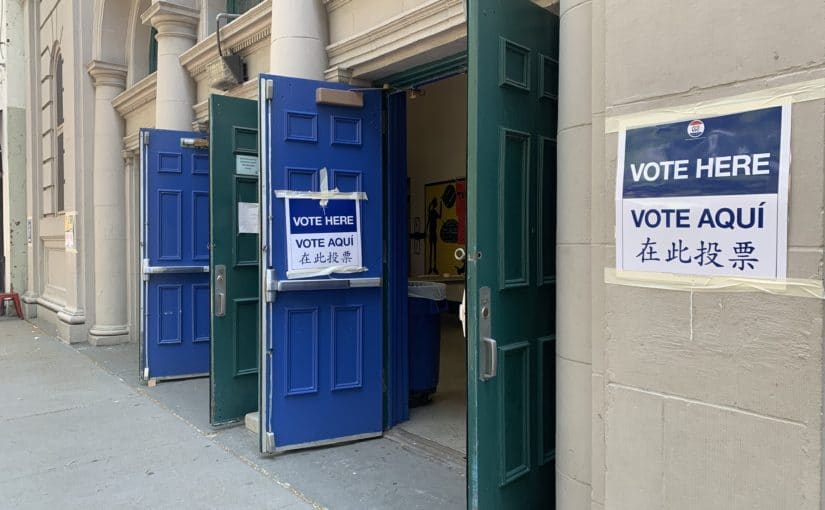 Polling place in Greenwich Village