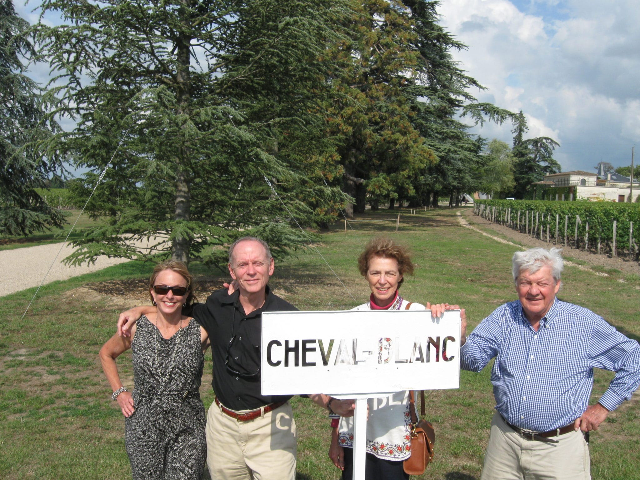 Barbara Nevins Taylor, Nick Taylor Linda Mandel, Pierre Clerk in Pomerol, France