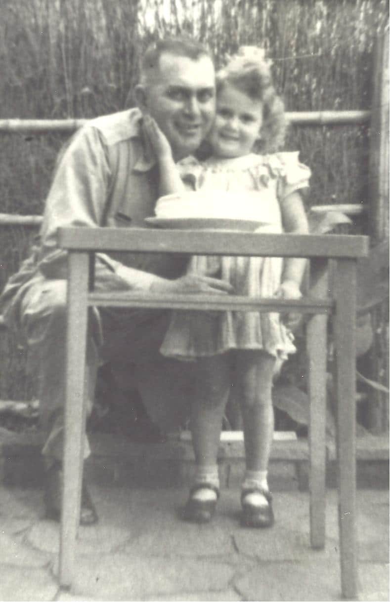 Betty Joe Allen and her dad 