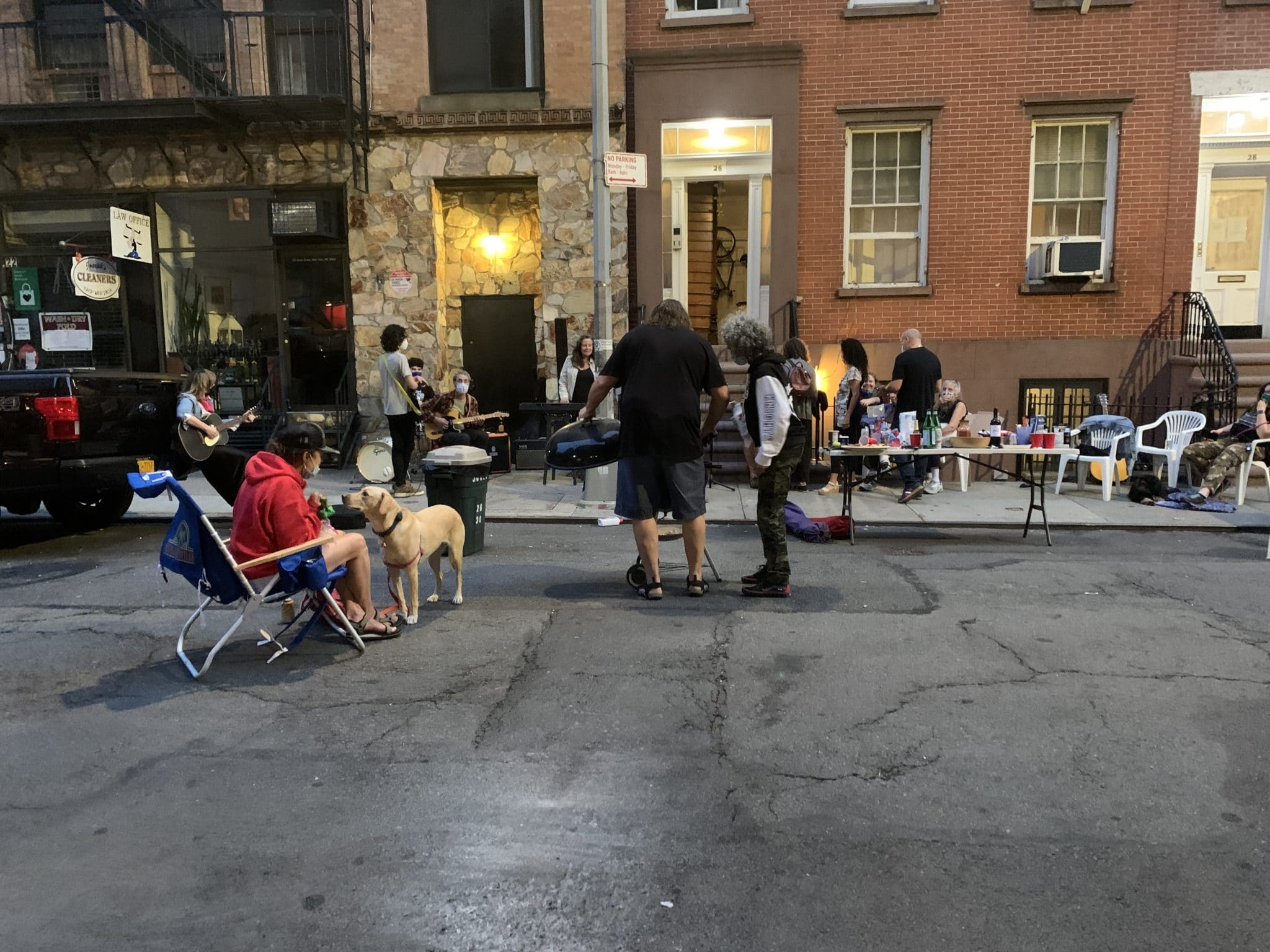 Barbecue at a block party