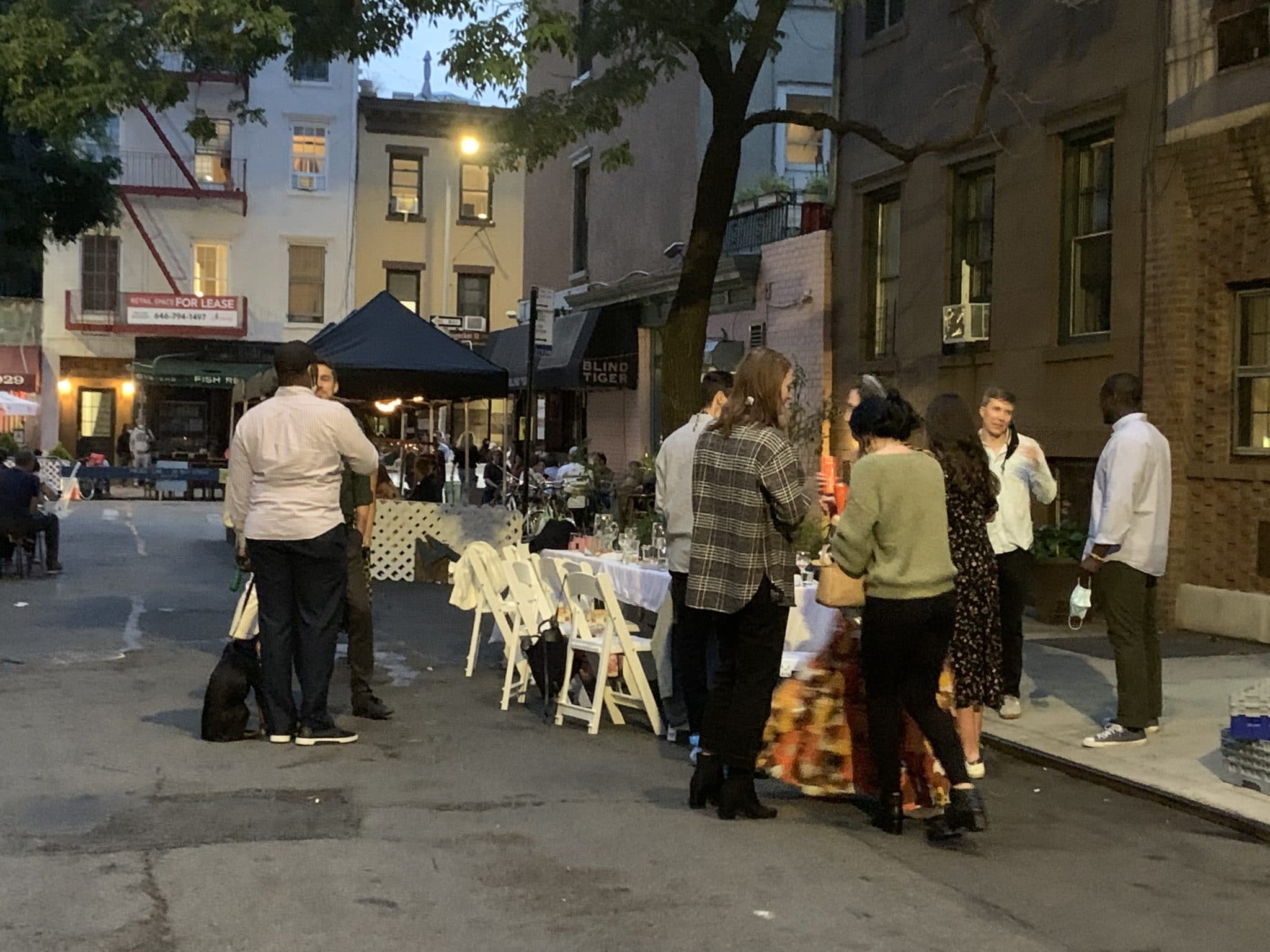 Al fresco dinner party 