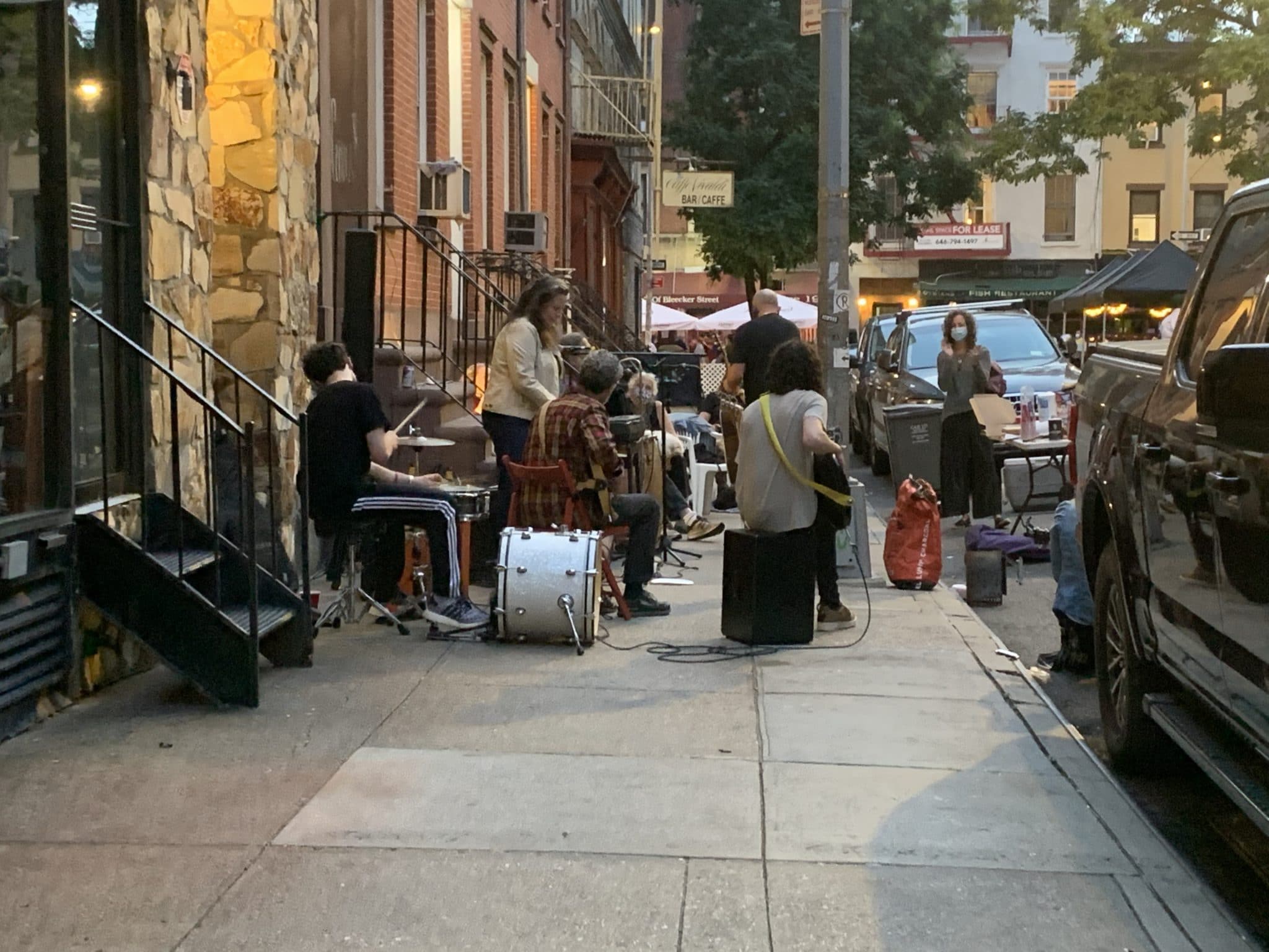 Musicians playing on the street