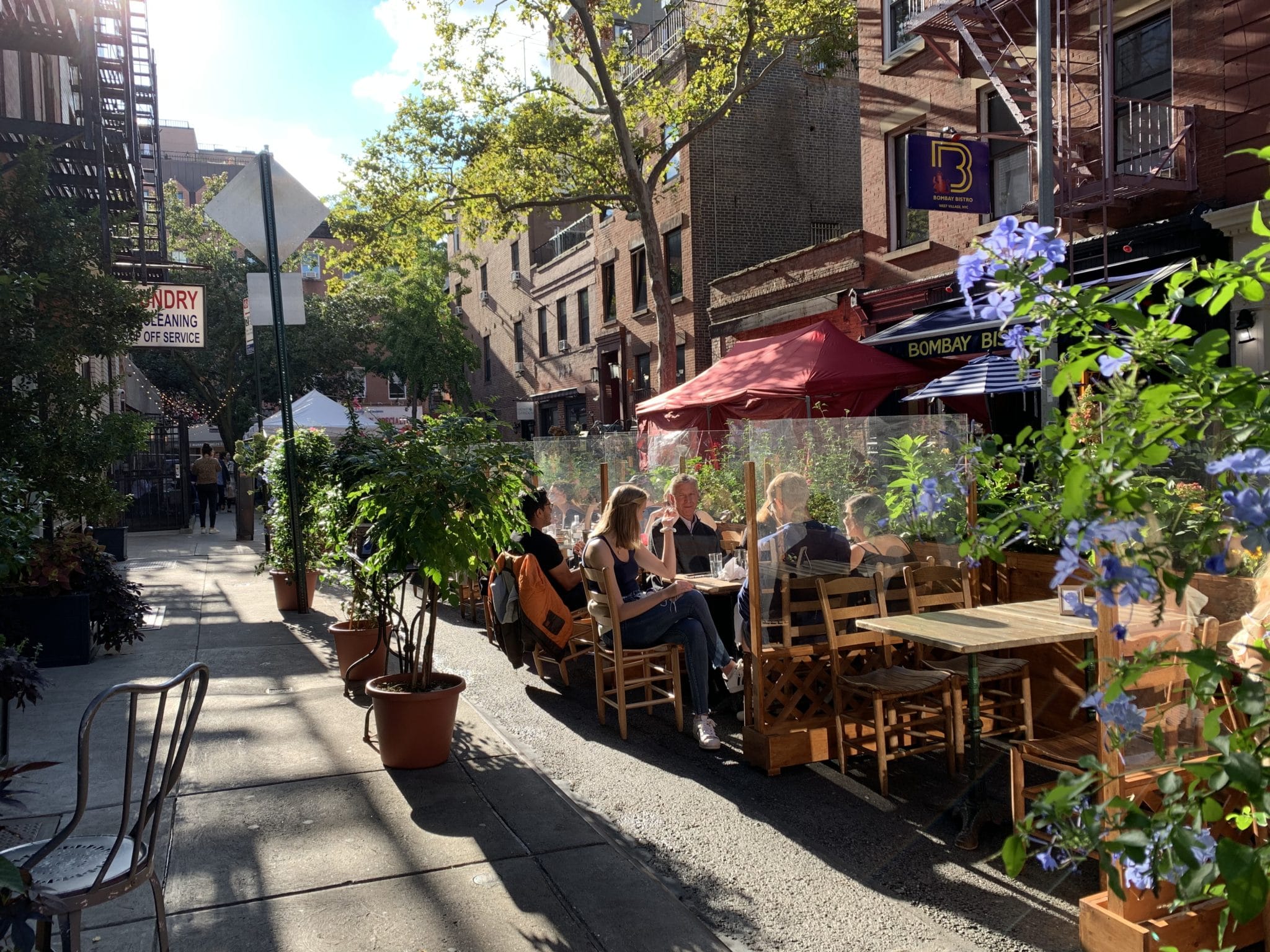 Outdoor dining on Cornelia Street