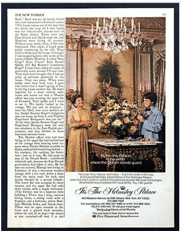Helmsley ad now available on Ebay