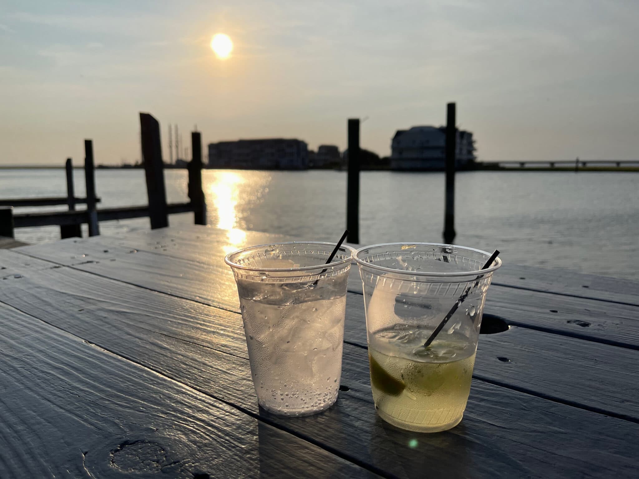 A vodka and tonic and gimlet at Don's in Chincoteague, Virginia. Photo by ConsumerMojo.com