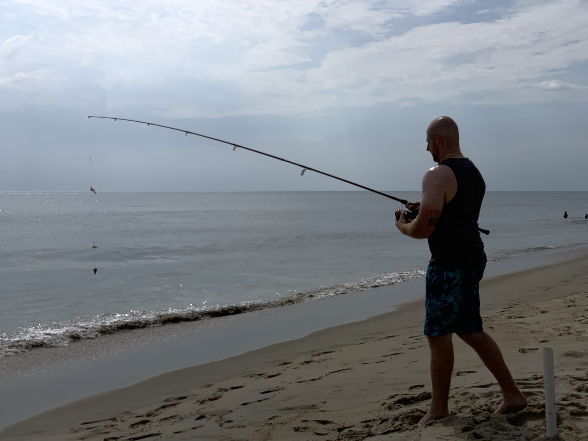Fisherman on Nags Head Beach
