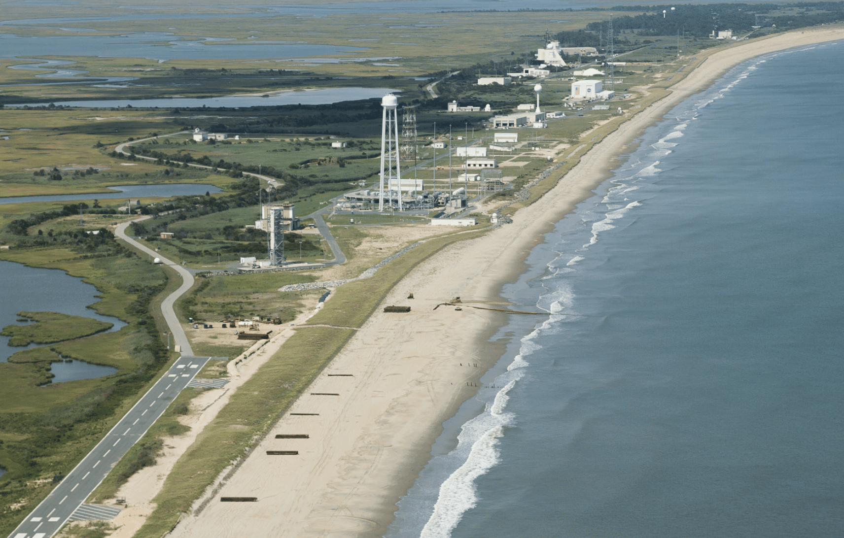 Wallops Island NASA facility off the Eastern Shore of Virginia.