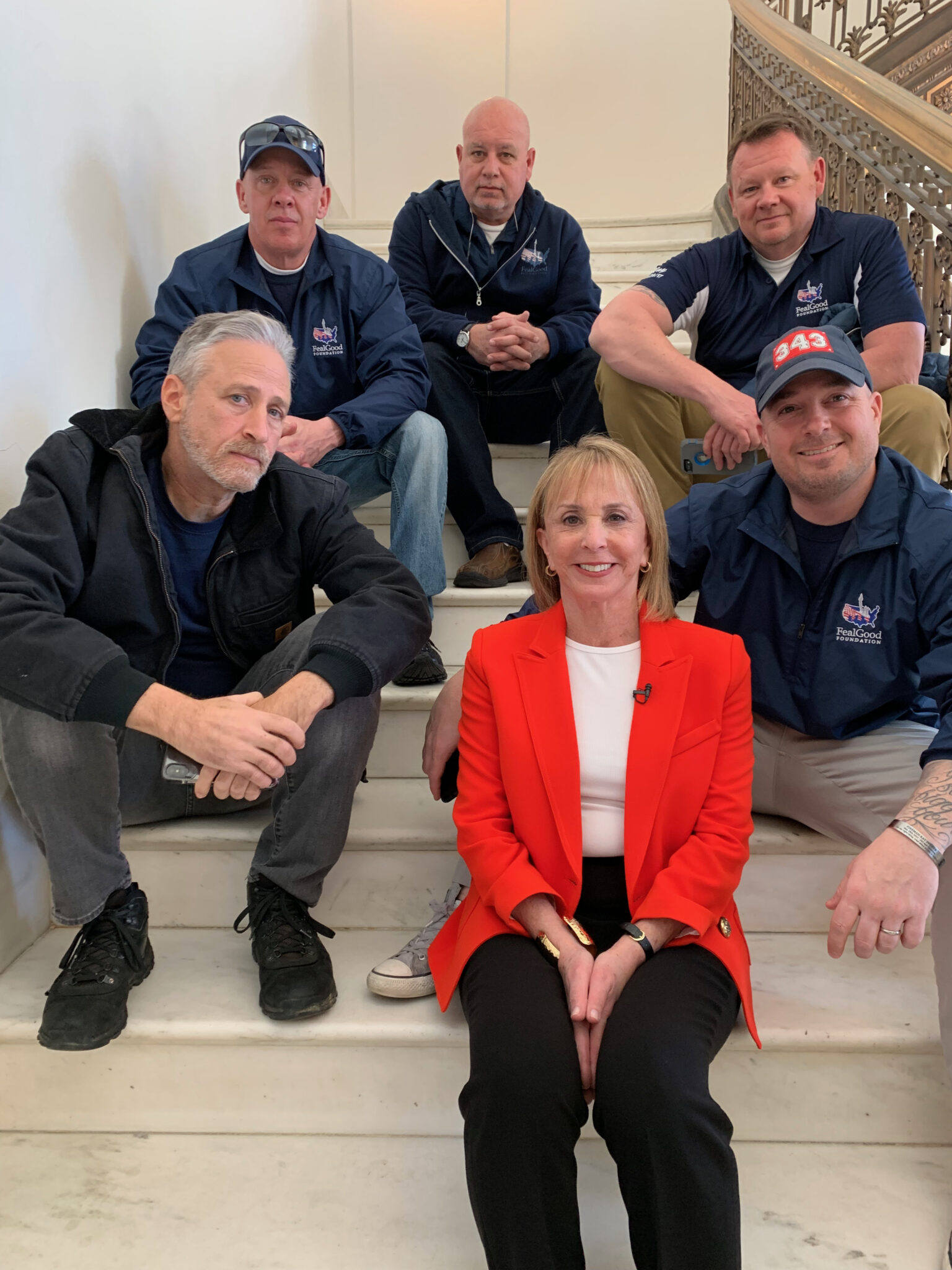 Nevins Taylor, John Feal and 9/11 first responders at the U.S. Capitol