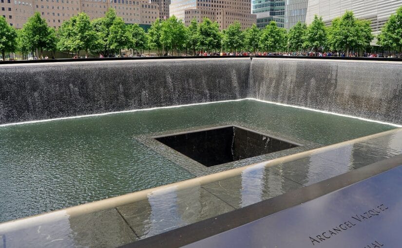 9/11 Memorial Pool. Photo by GLady via Pixabay. Creative Commons License.