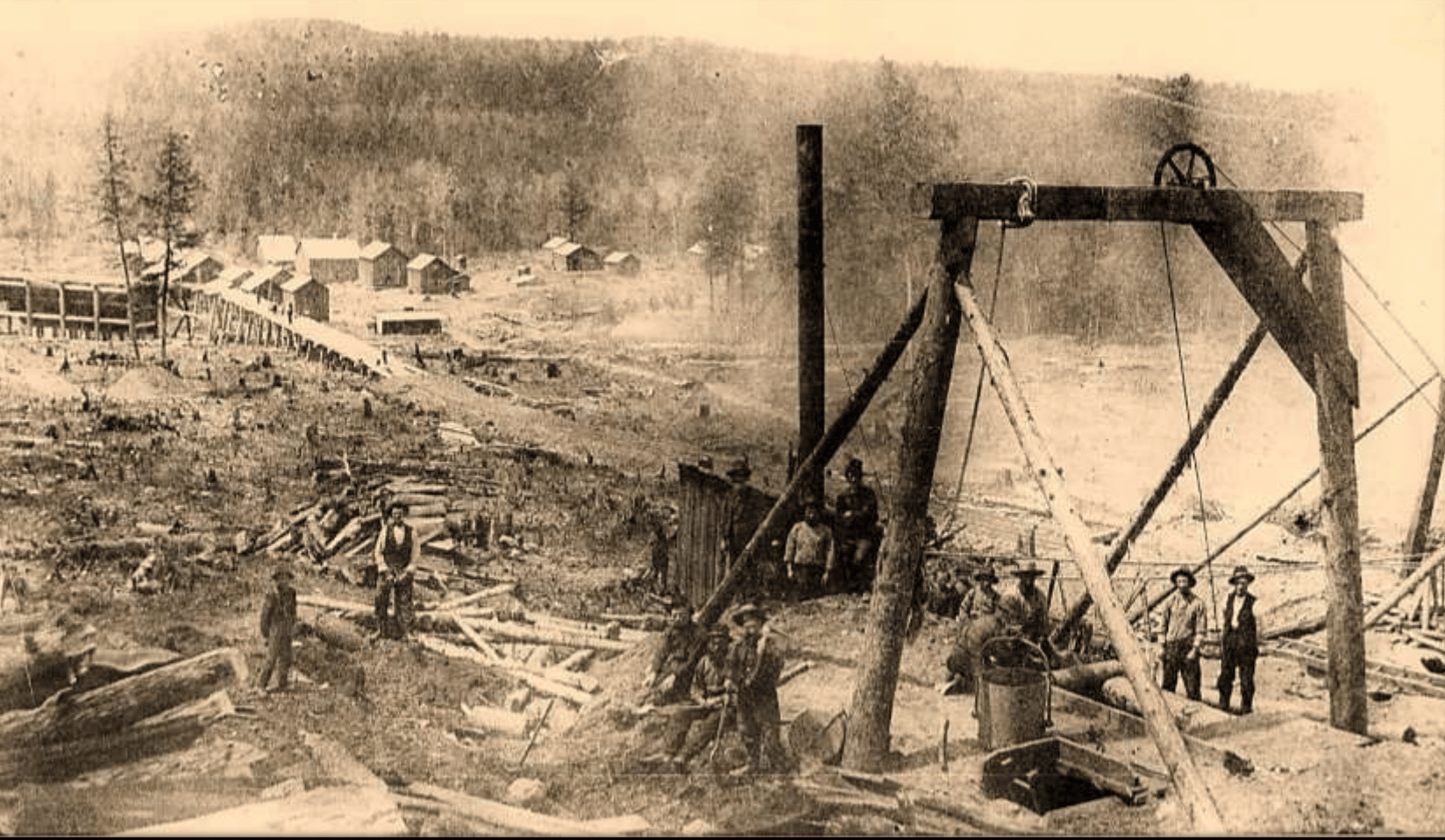 Beginning of the Chapin Mine 1879