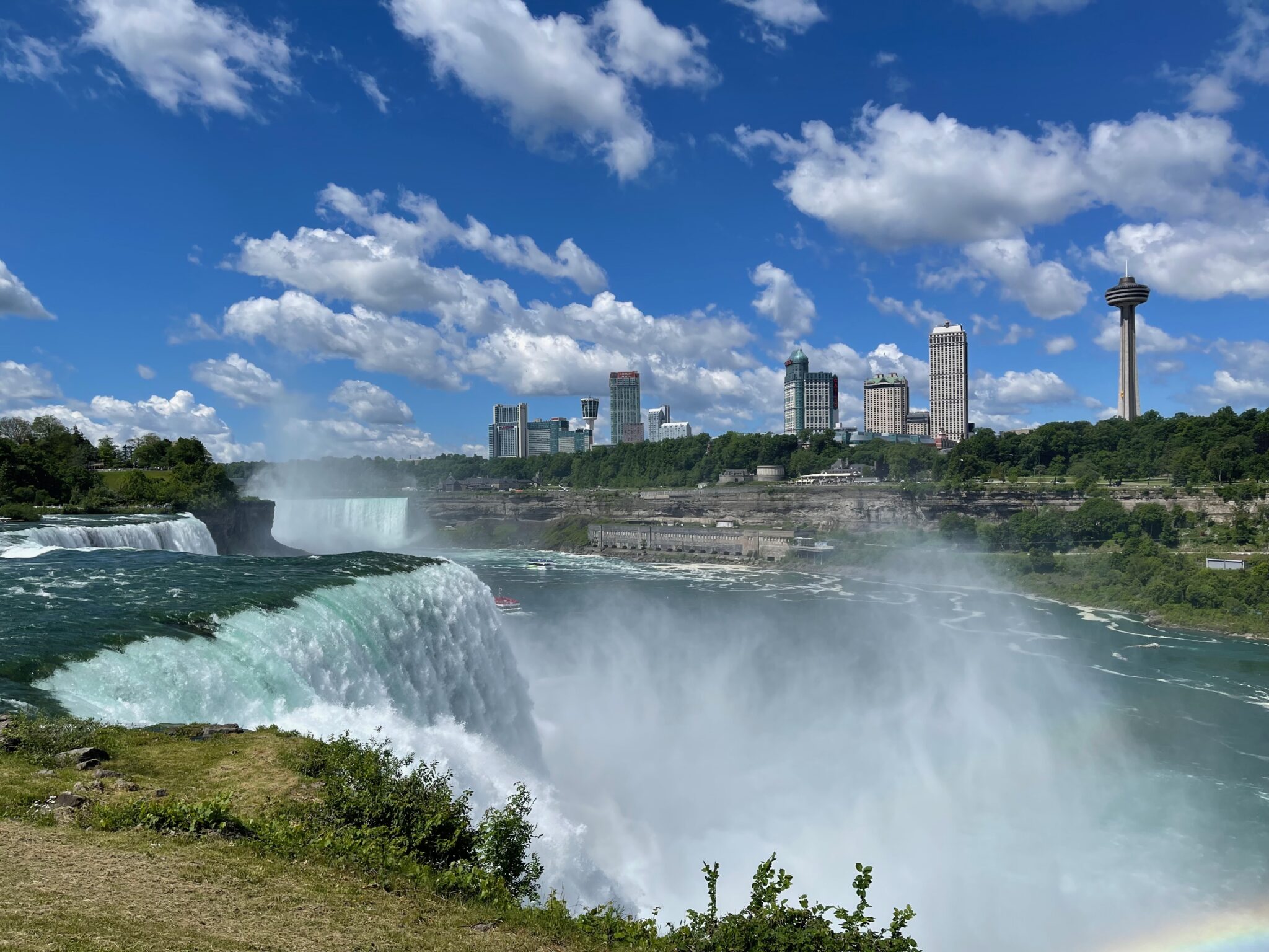 Canadian Niagara Falls in the distance