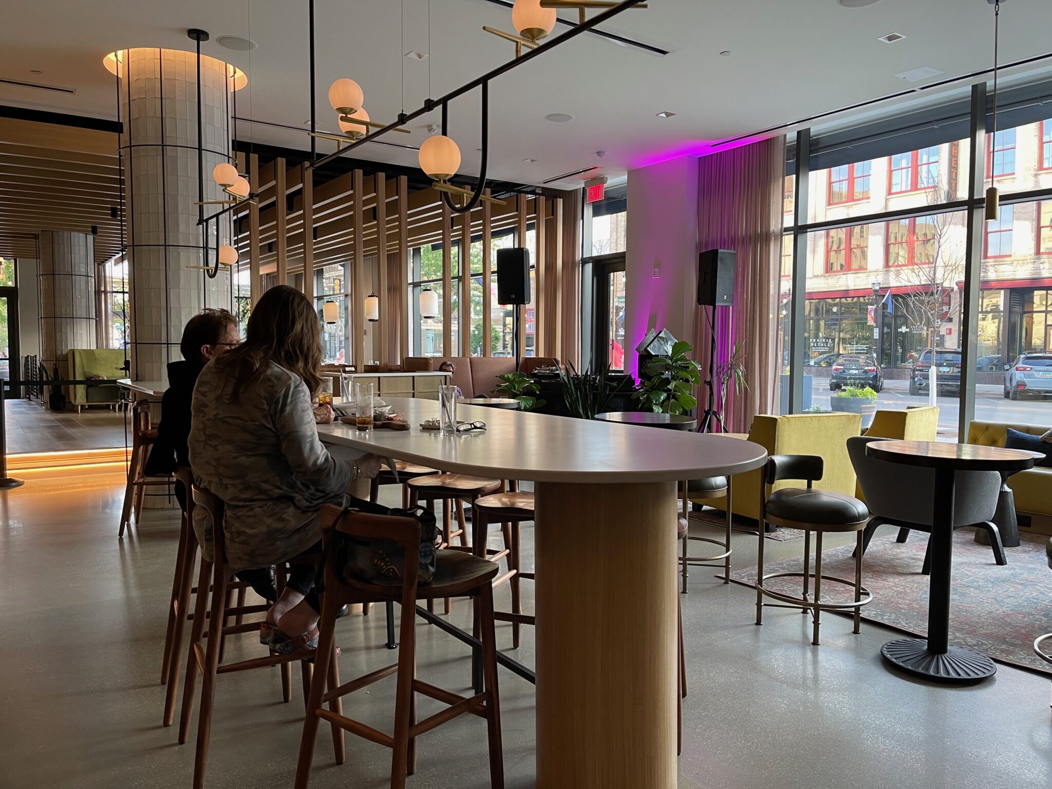 People having drinks in the Jasper Hotel in Fargo