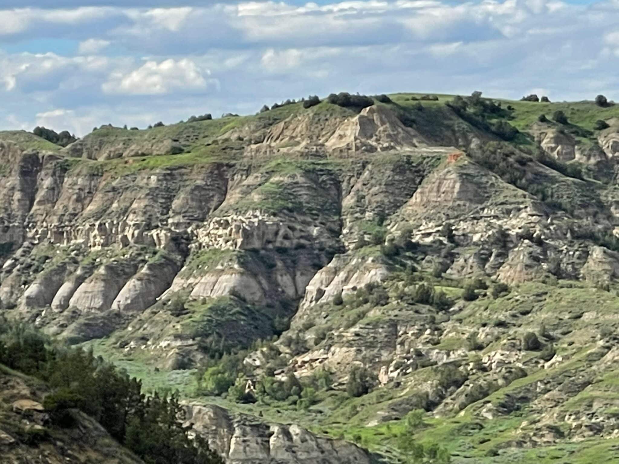 Geological formation in the Badlands, Theodore Roosevelt National Park, Medora, North Dakota