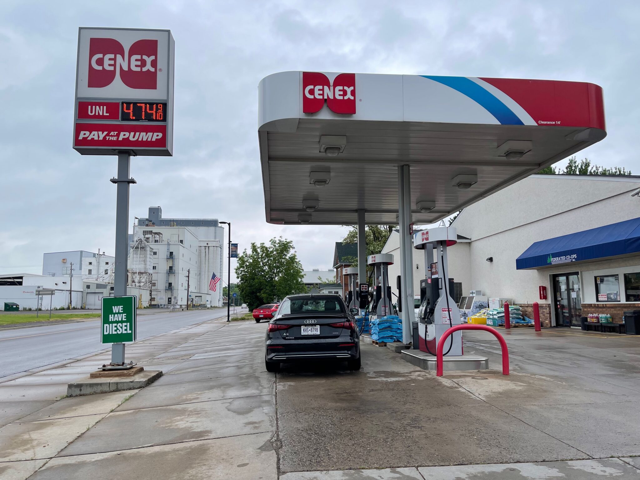 Gas station in Rush City,Minnesota