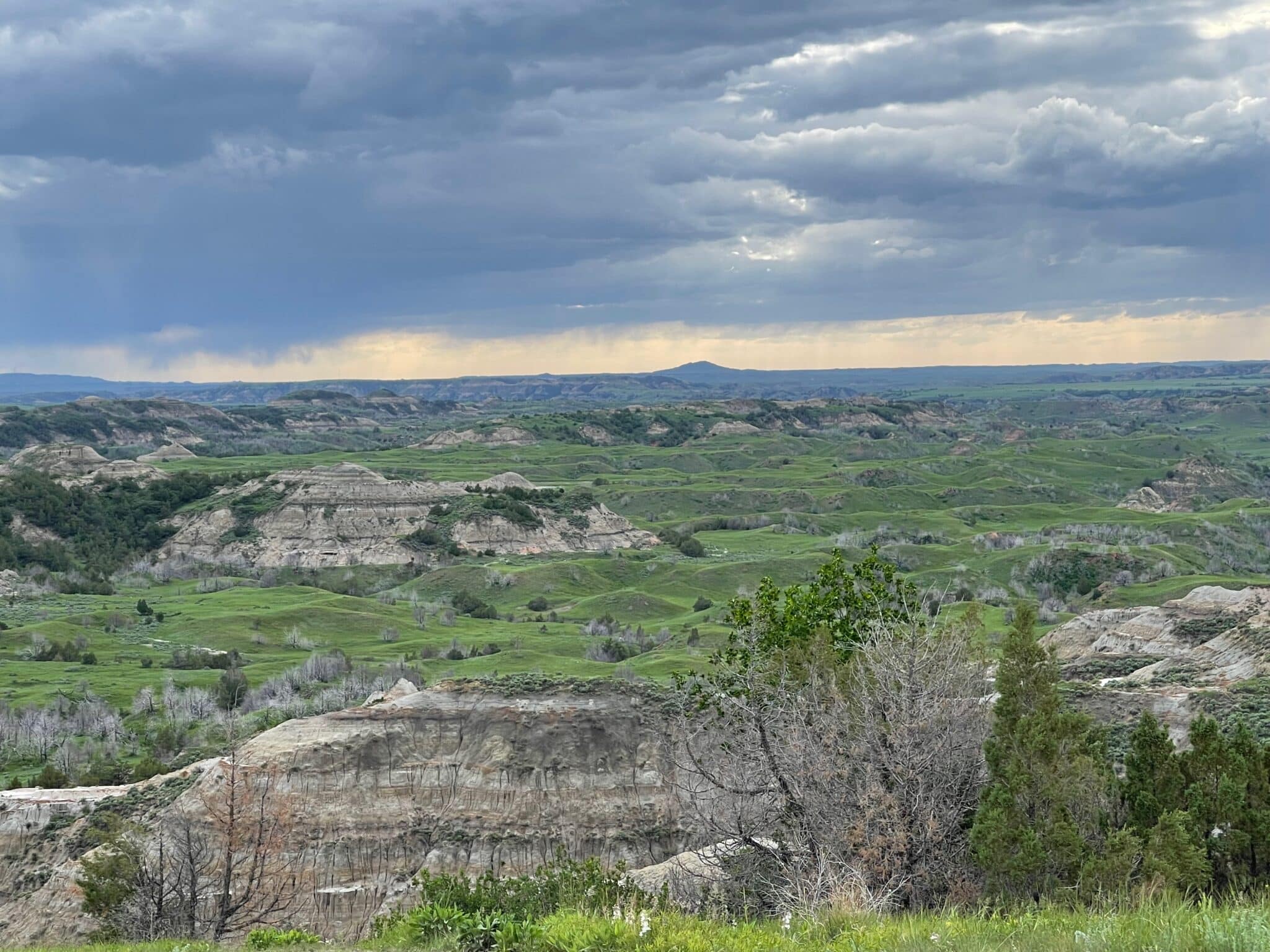 Badlands in North Dakota seem to go on forever