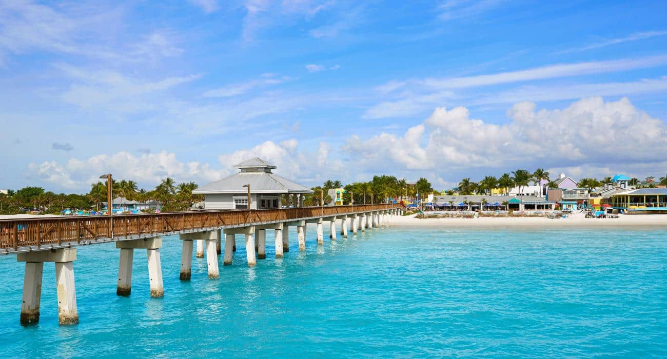 Ft Myers Beach Pier before Hurricane Ian