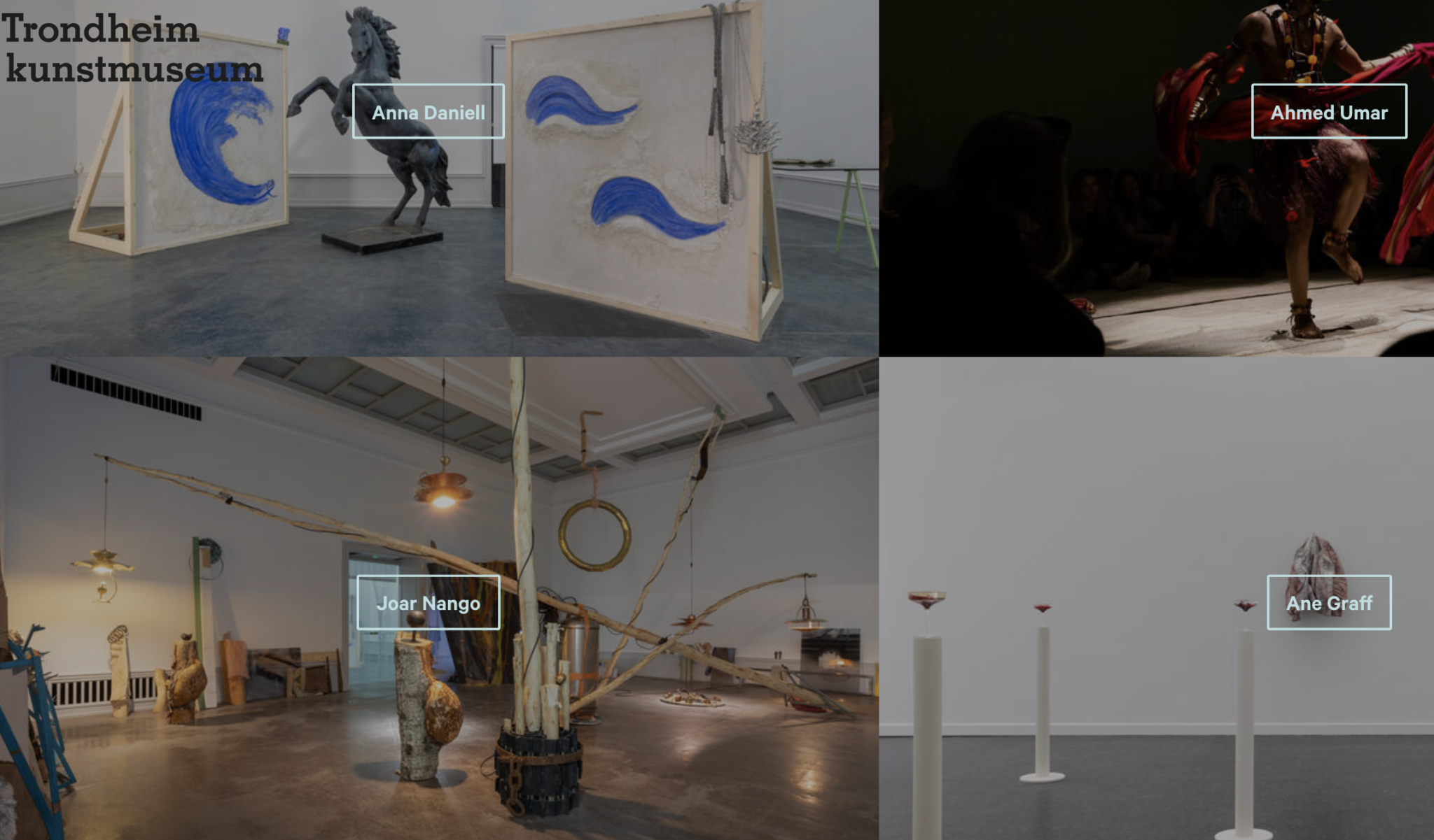 Work of artists Vying for the Locke Shrive prize at the Trondheim Kunstmuseum