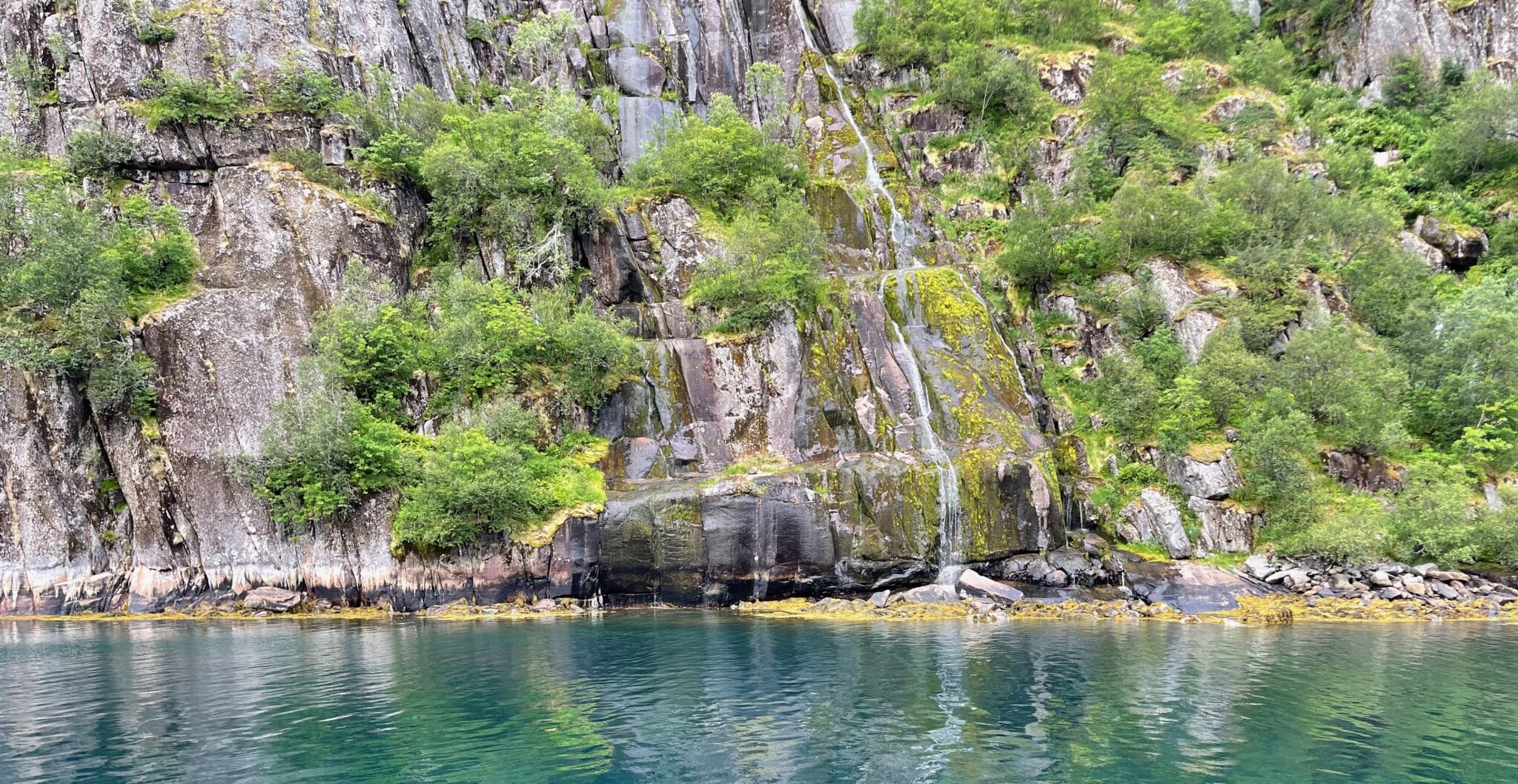 Waterfall in Lofoten Island
