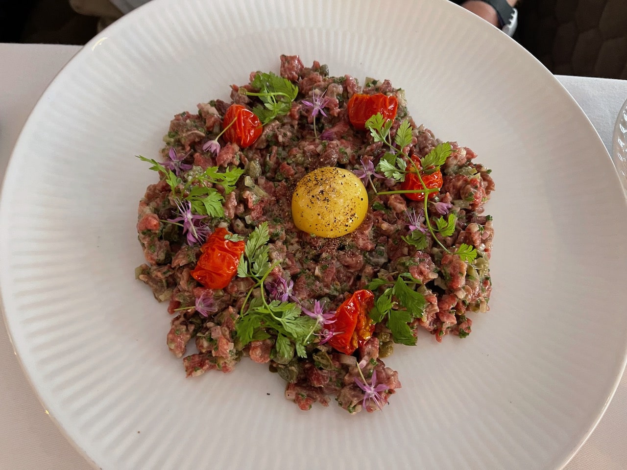 Steak tartare at Restaurant Salon