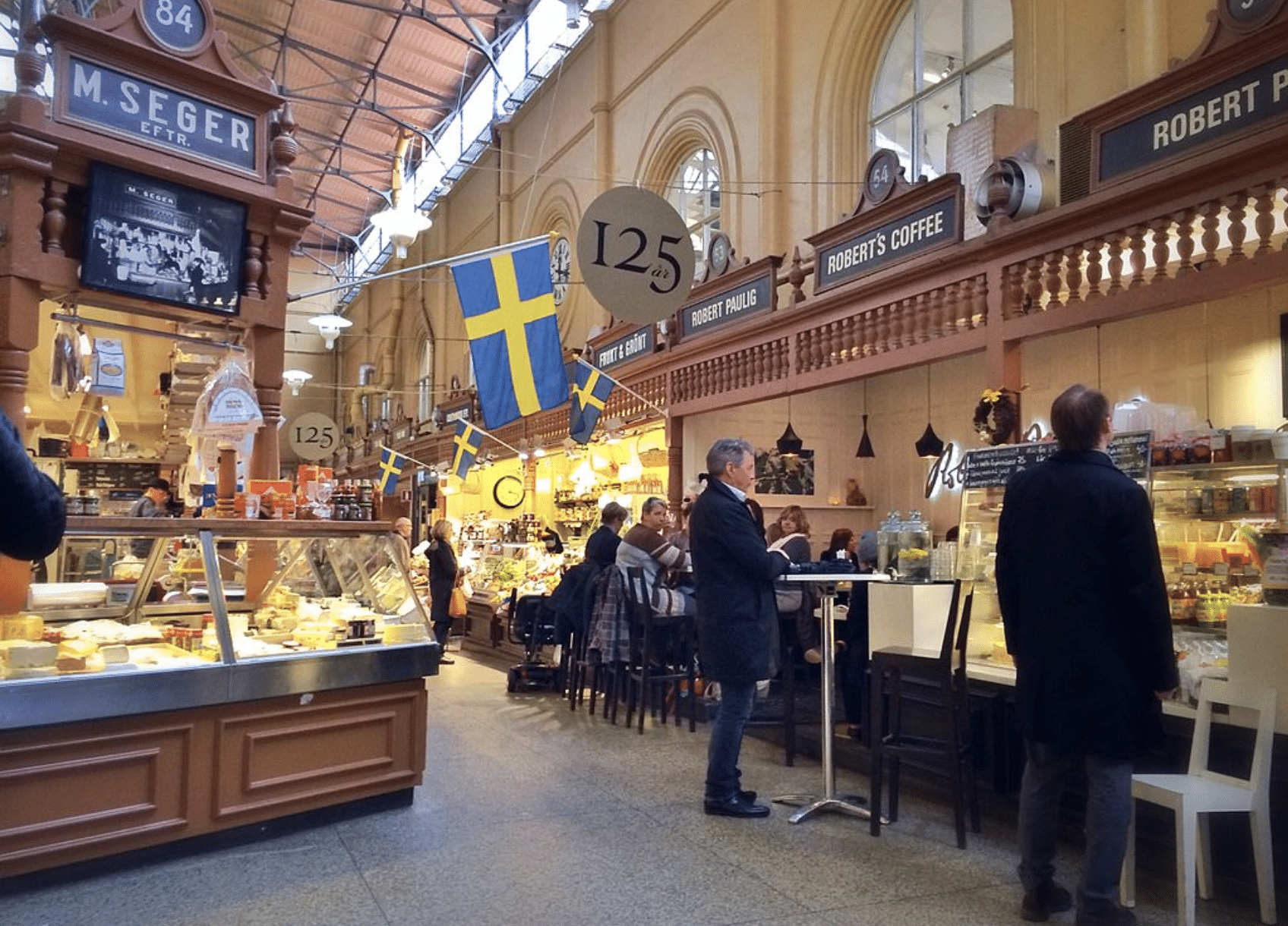 Östermalm Market Hall photo by Sharon Hahn Darlin, Creative Commons LIcense. Via Wikimedia