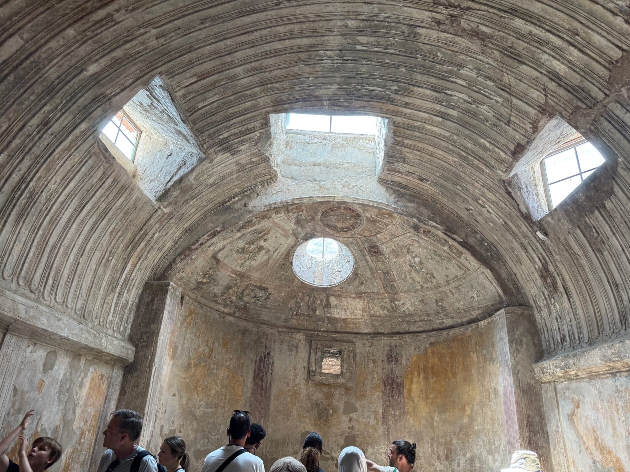 Ceiling of bathhouse