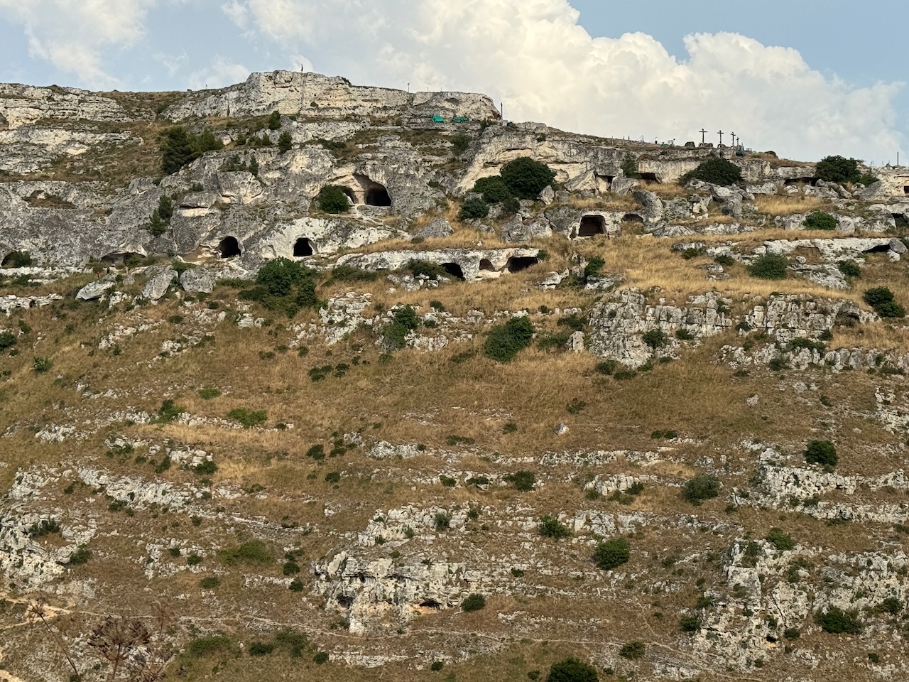 First spotting of caves in Matera. Photo by ConsumerMojo.com