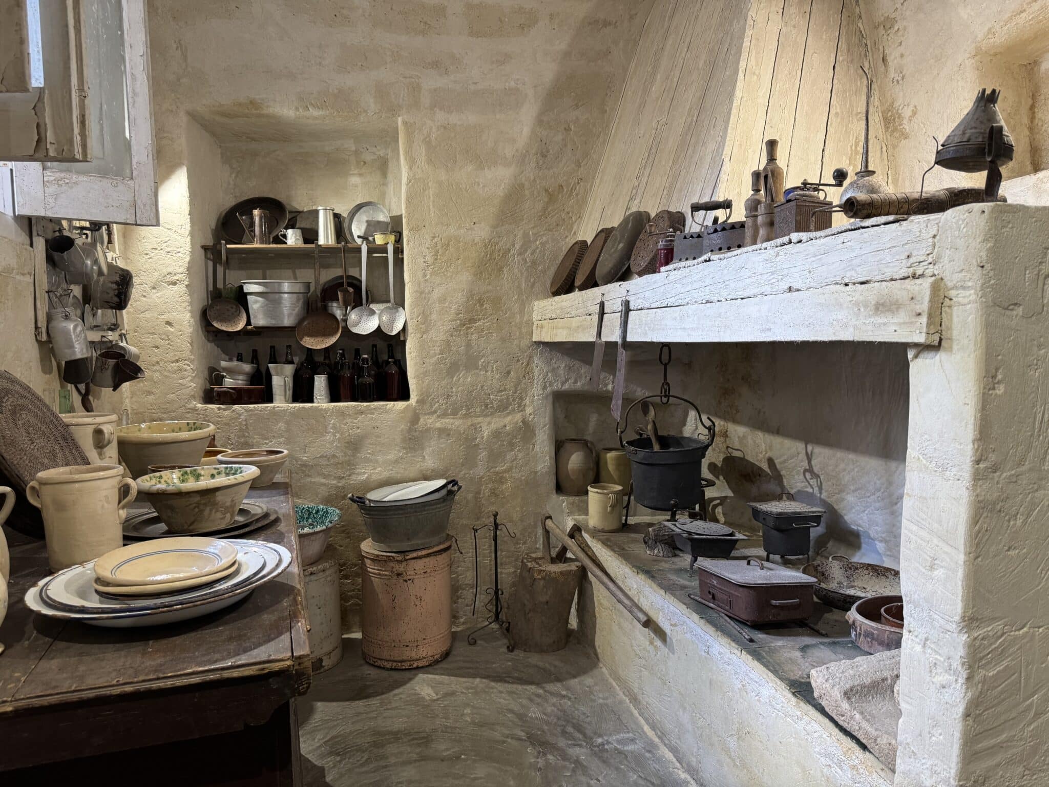 Kitchen in the Matera Cave House. Photo by ConsumerMojo.com