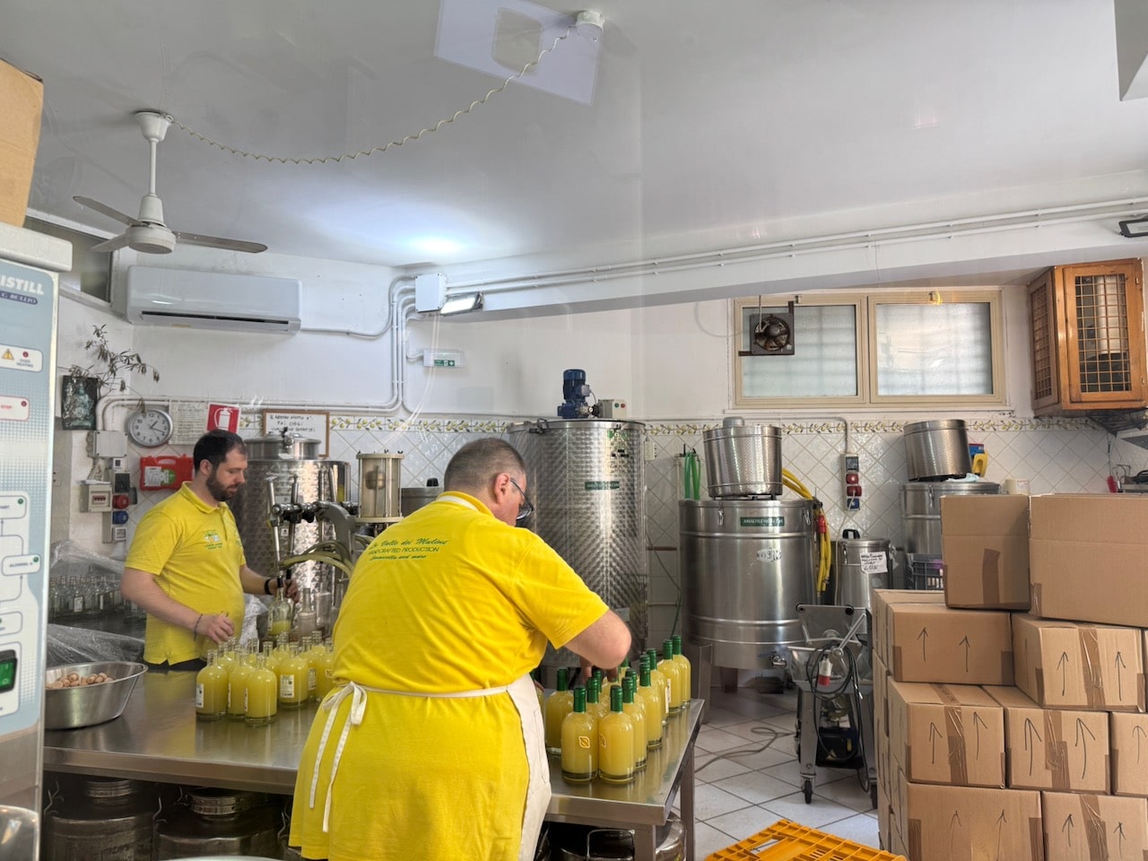Inside the Limoncello factory. Photo by ConsumerMojo.com