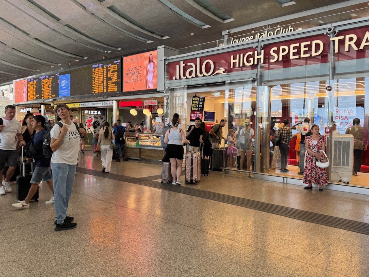 Italo High Speed Train Office Rome Central Station.Photo by ConsumerMojo.com