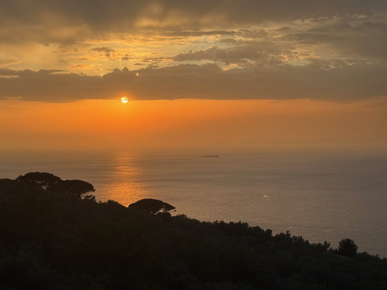 Sunset from Terrace of Torre Barbara. Photo by ConsumerMojo.com